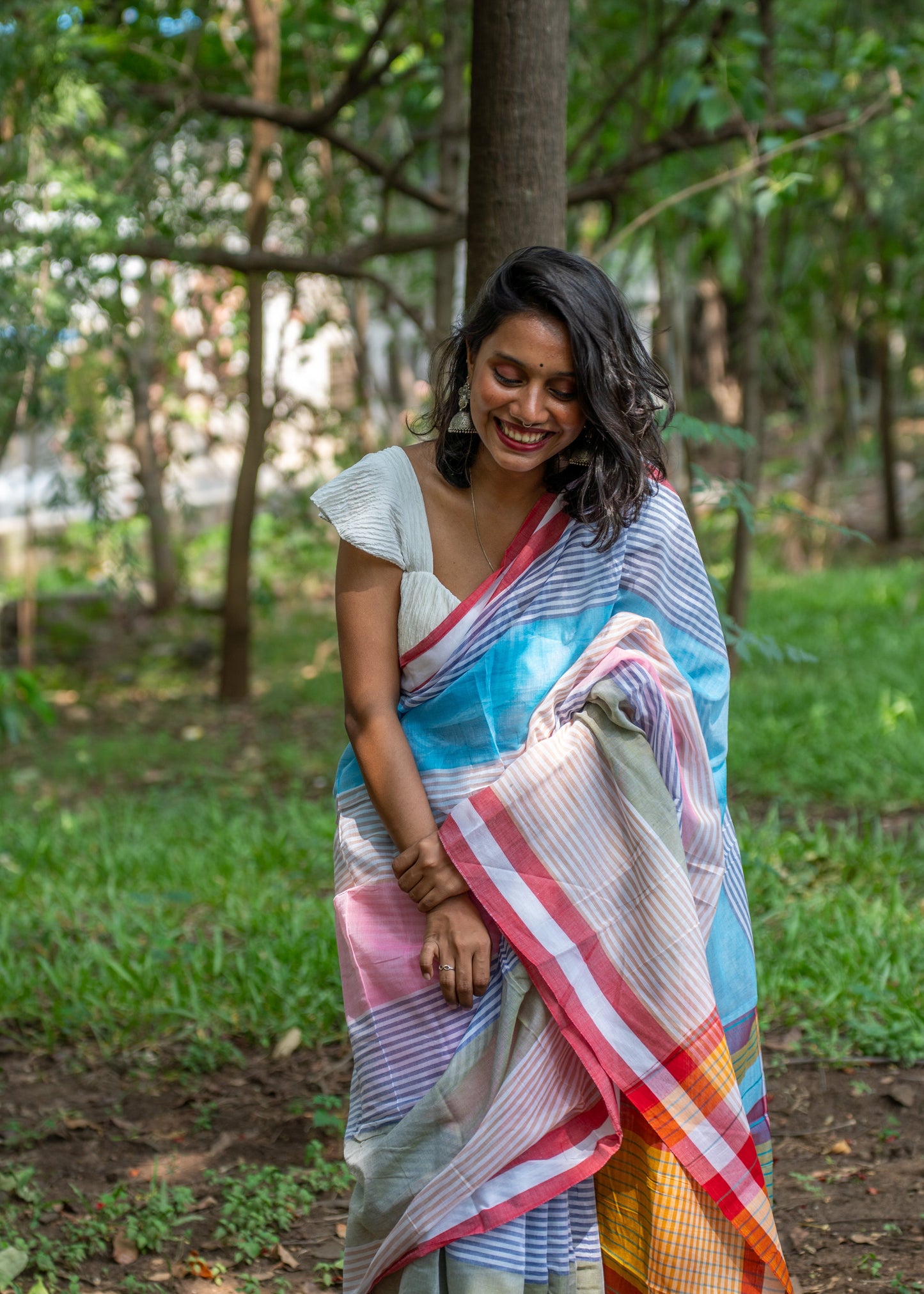 Celestial Cereluean Saree