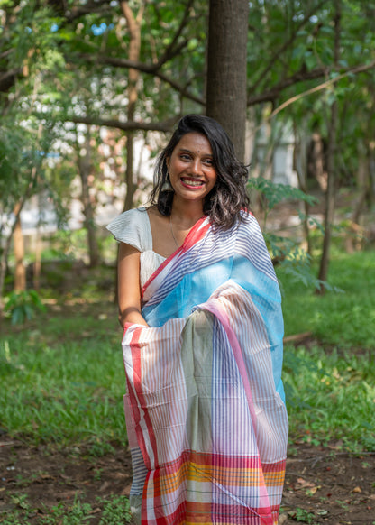 Celestial Cereluean Saree