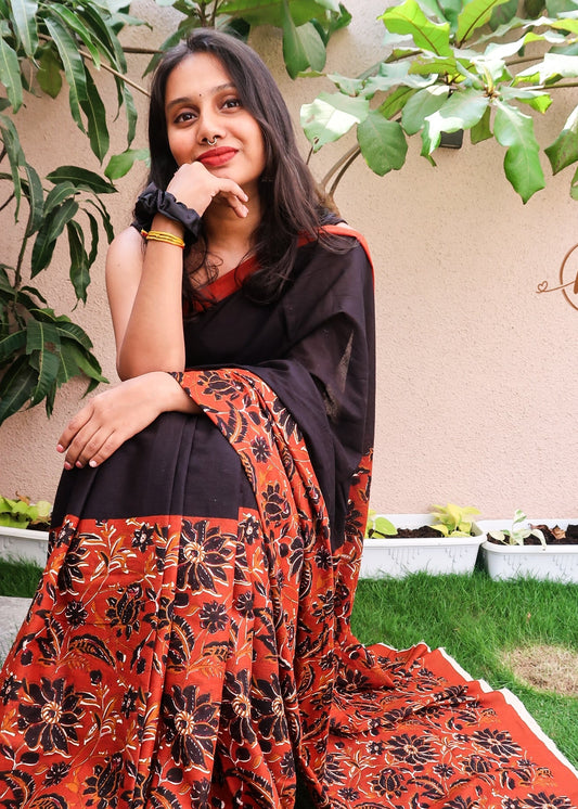 Dark Dahlia Saree
